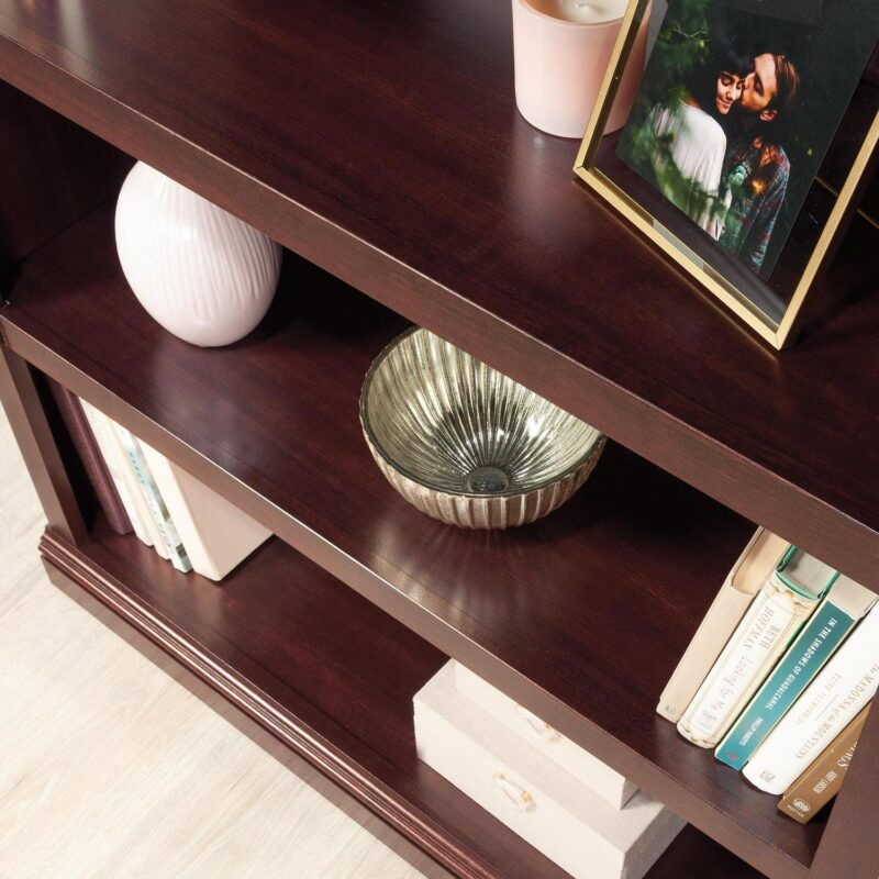 Sauder Select 3 Shelf Bookcase, Select Cherry Finish - Image 8