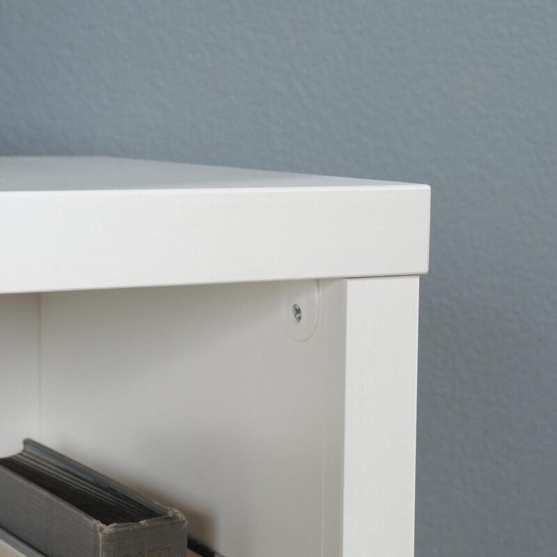 Sauder Select 3-Shelf Display Bookcase, Soft White Finish - Image 5
