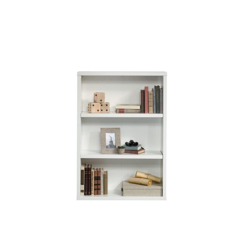 Sauder Select 3-Shelf Display Bookcase, Soft White Finish - Image 7