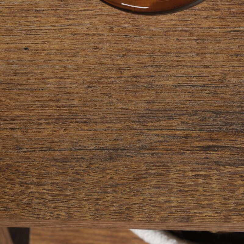 Sauder Trestle 5-Shelf Bookcase, Vintage Oak Finish - Image 3