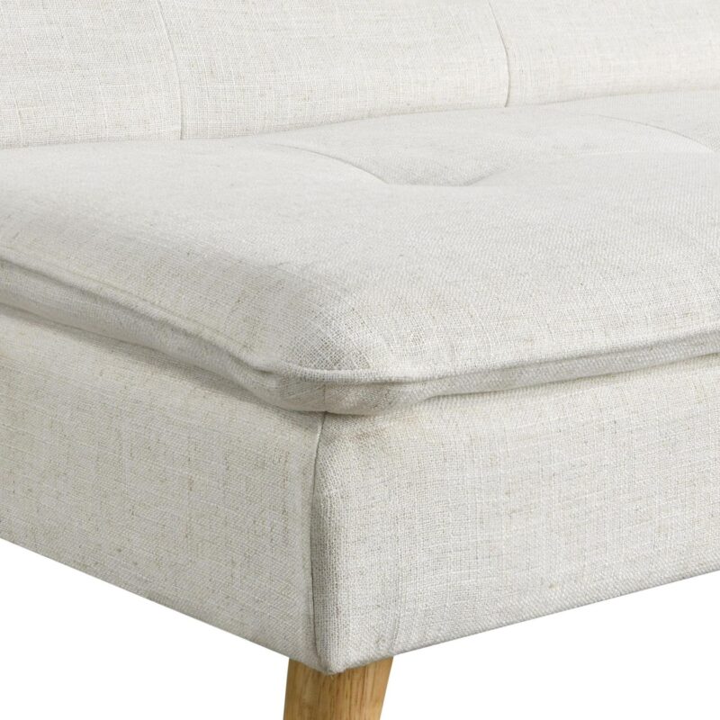 Serta Tennyson Modern Convertible Sofa, Cream Fabric - Image 14
