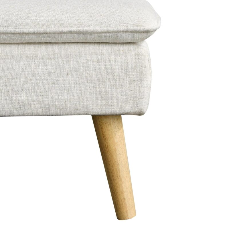 Serta Tennyson Modern Convertible Sofa, Cream Fabric - Image 16