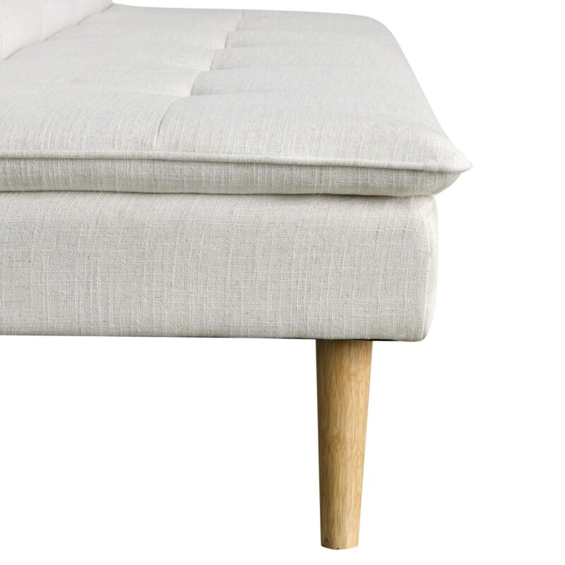 Serta Tennyson Modern Convertible Sofa, Cream Fabric - Image 15