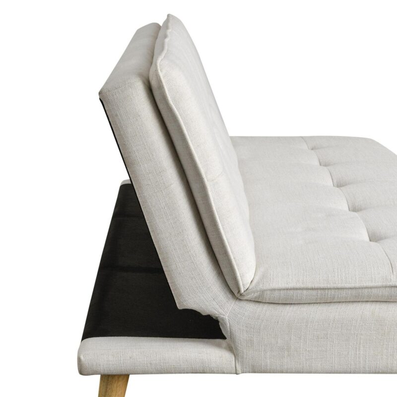 Serta Tennyson Modern Convertible Sofa, Cream Fabric - Image 12