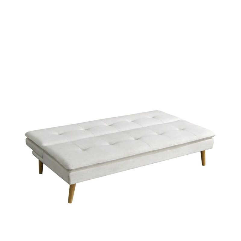 Serta Tennyson Modern Convertible Sofa, Cream Fabric - Image 8