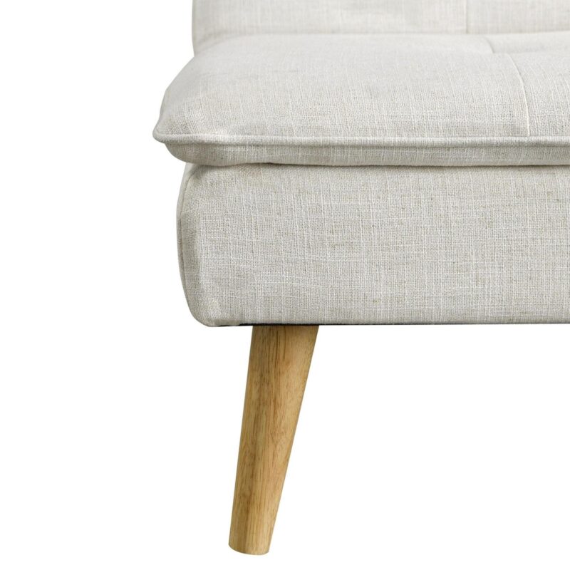 Serta Tennyson Modern Convertible Sofa, Cream Fabric - Image 11