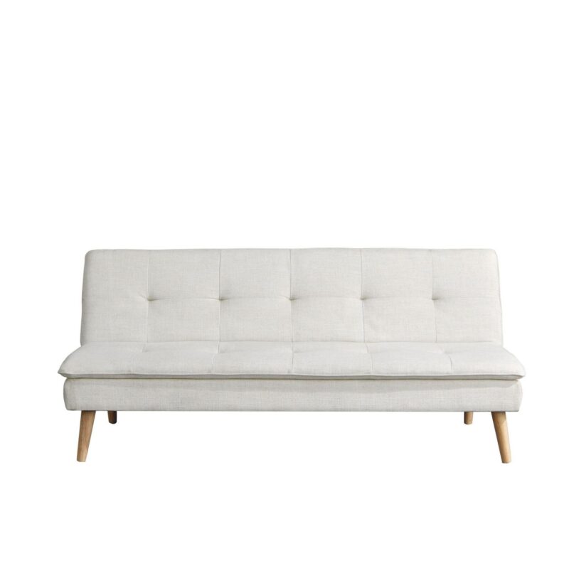 Serta Tennyson Modern Convertible Sofa, Cream Fabric - Image 4