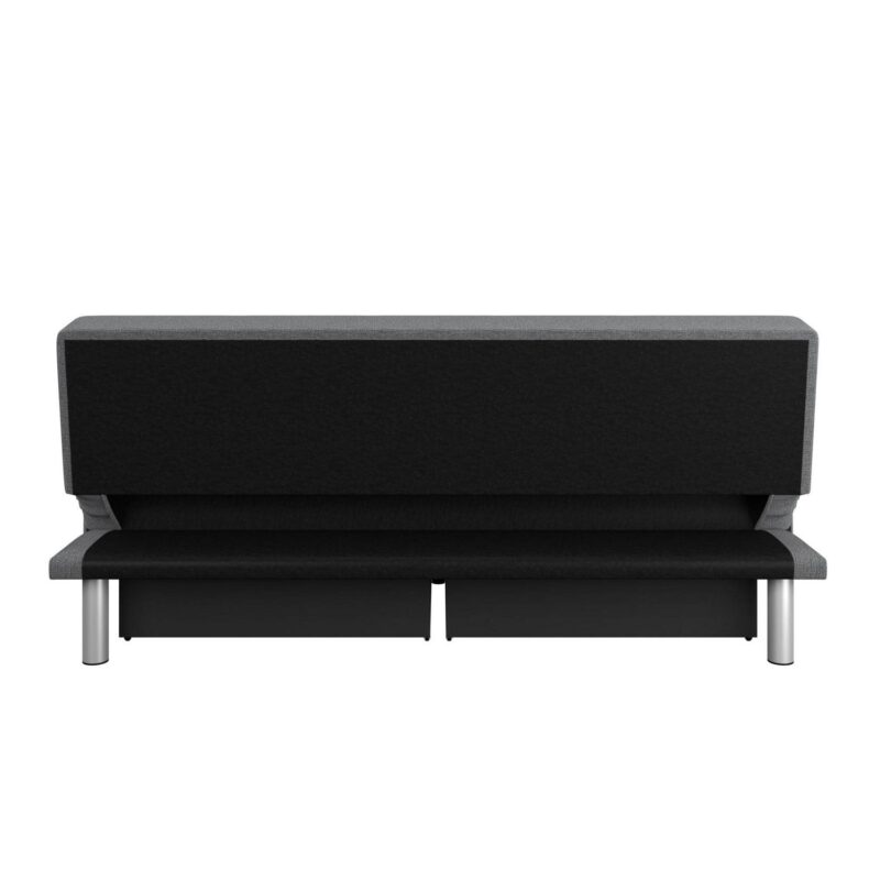 Serta Windsor Futon with Storage and Power, Gray Fabric - Image 11