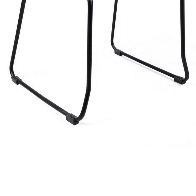 Shasta Outdoor Metal and Black Rope Stackable Dining Chair - Set of 2 - Image 7