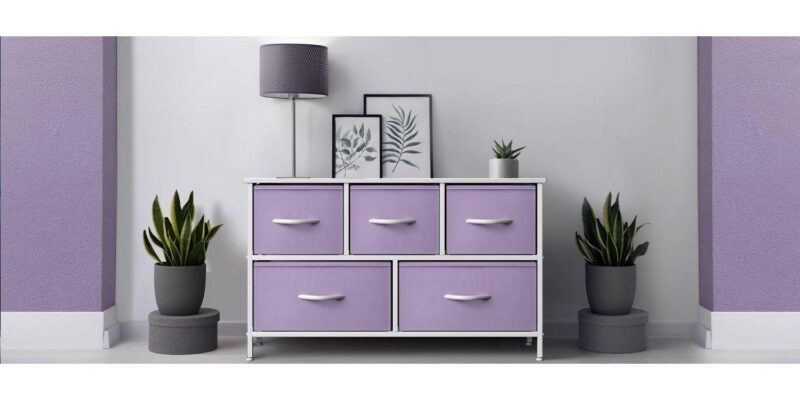 Sorbus 5-Drawer Dresser, Medium-Density Fibreboard - Image 9