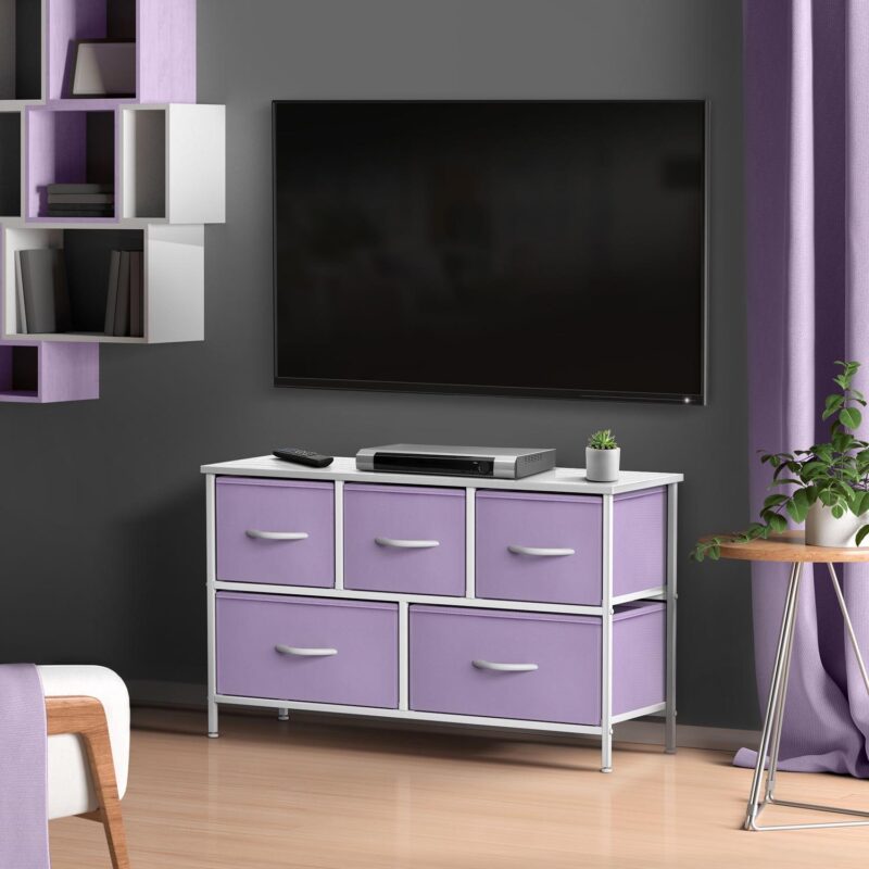 Sorbus 5-Drawer Dresser, Medium-Density Fibreboard - Image 4