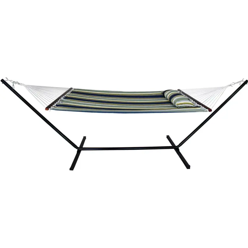 Sorbus Hammock with Spreader Bars and Detachable Pillow, Heavy Duty, 450-Pound Capacity - Image 2