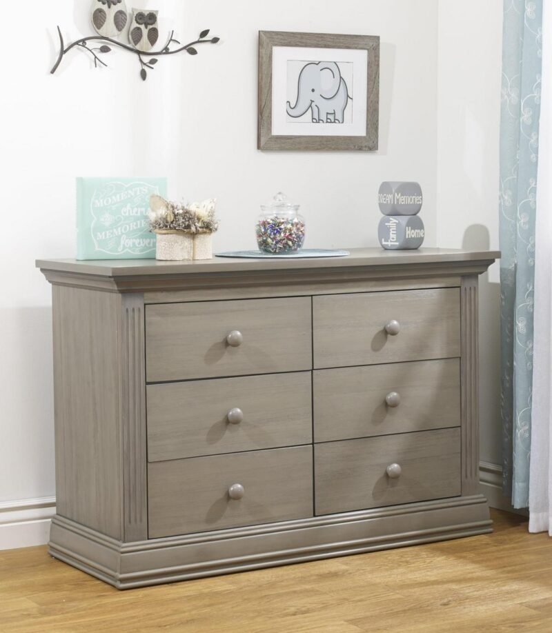 Sorelle Furniture 7360-HG Paxton Double Dresser, Heritage Gray