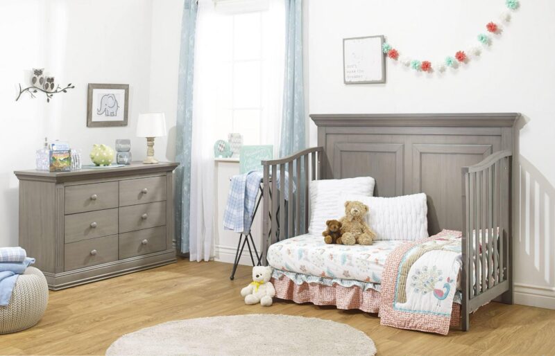 Sorelle Furniture Paxton 4 in 1 Crib Heritage Gray - Image 3