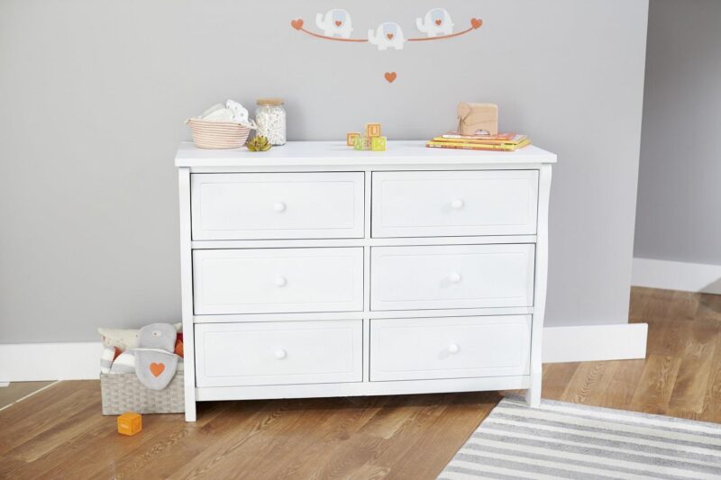Sorelle Princeton Elite Double Dresser - White - Image 4