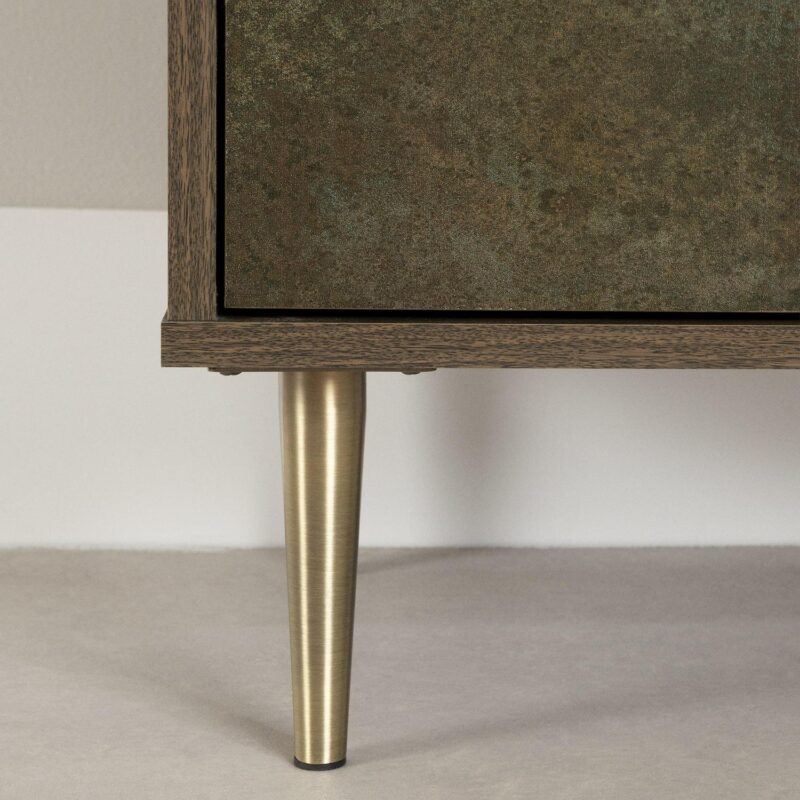 South Shore Maliza, Mid-century Glam Cabinet, Brown - Image 10