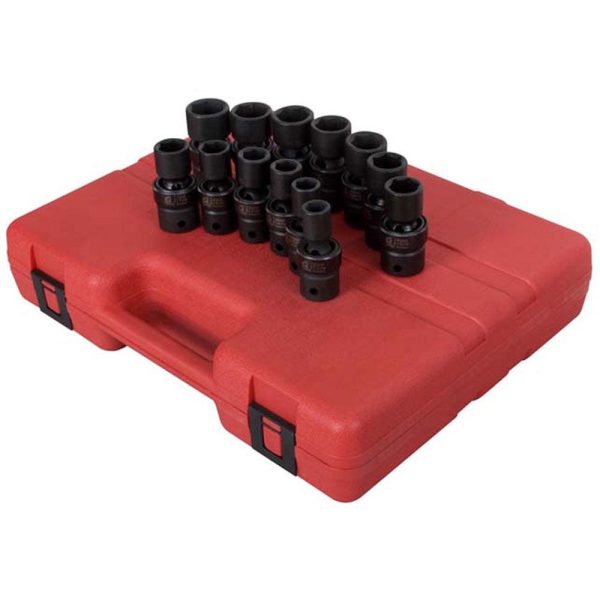 Sunex 2665 13-Piece 1/2  Drive Metric Universal Impact Socket Set