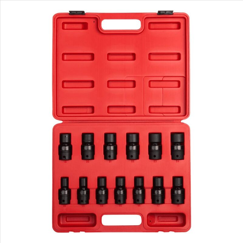 Sunex 2665 13-Piece 1/2  Drive Metric Universal Impact Socket Set - Image 2