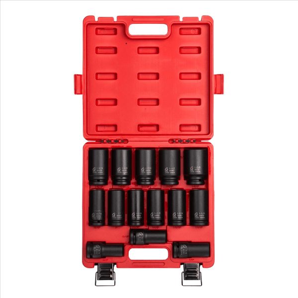 Sunex 4638 14-Piece 3/4  Drive Deep Impact Socket Set