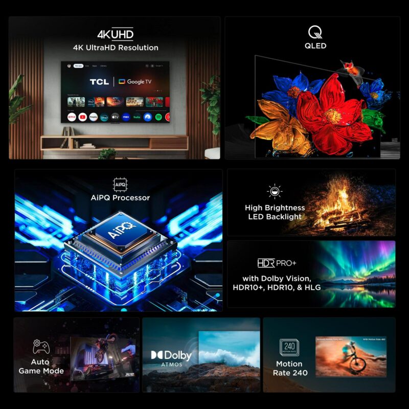 TCL 50  Q Series (NEW 2025) 4K UHD HDR QLED Smart TV with Google TV a 50Q51K - Image 3