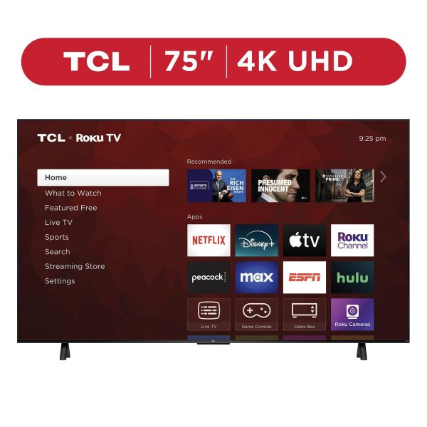 TCL 75a Class S4 (75S451) 4K UHD HDR Smart TV with Roku TV