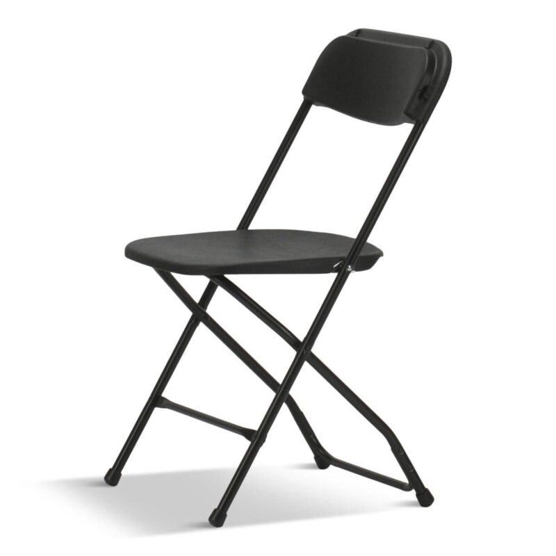 TitanPRO Plastic Folding Chair - Black - 10 Pack - Image 4