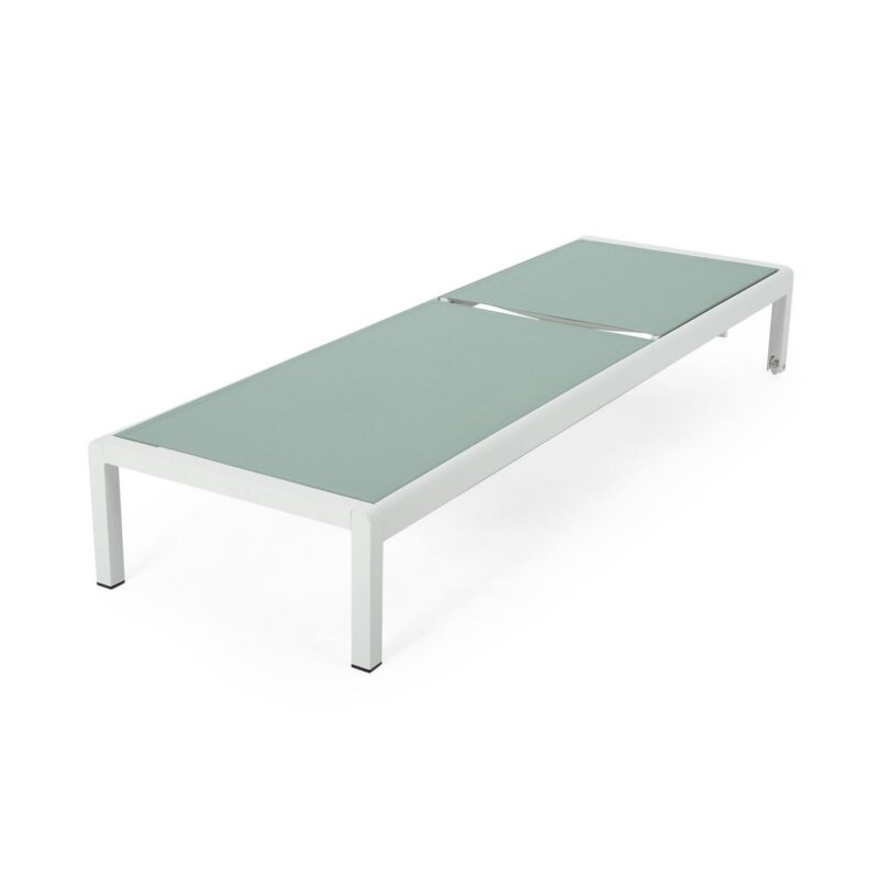 Tucker Outdoor Chaise Lounges, Set of 2, Green, White - Image 2