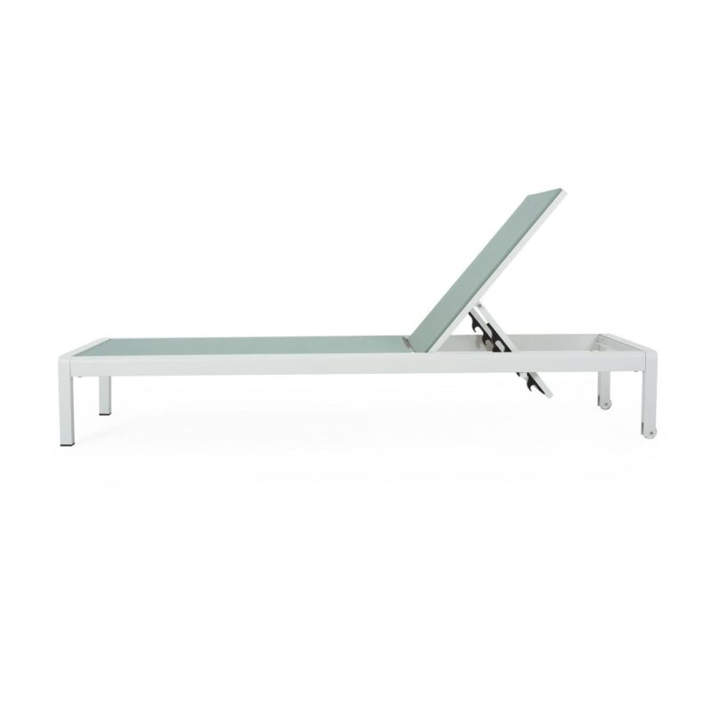 Tucker Outdoor Chaise Lounges, Set of 2, Green, White - Image 9