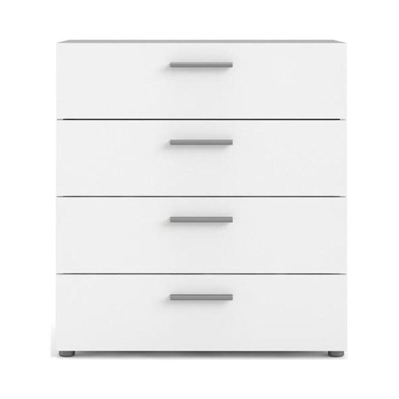 Tvilum Loft 4 Drawer Chest Dresser for Adults, White - Image 3