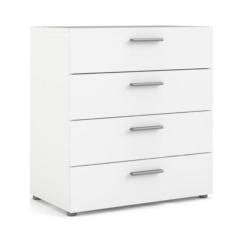 Tvilum Loft 4 Drawer Chest Dresser for Adults, White - Image 4