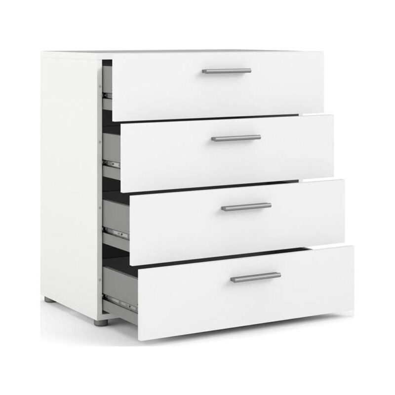 Tvilum Loft 4 Drawer Chest Dresser for Adults, White - Image 8