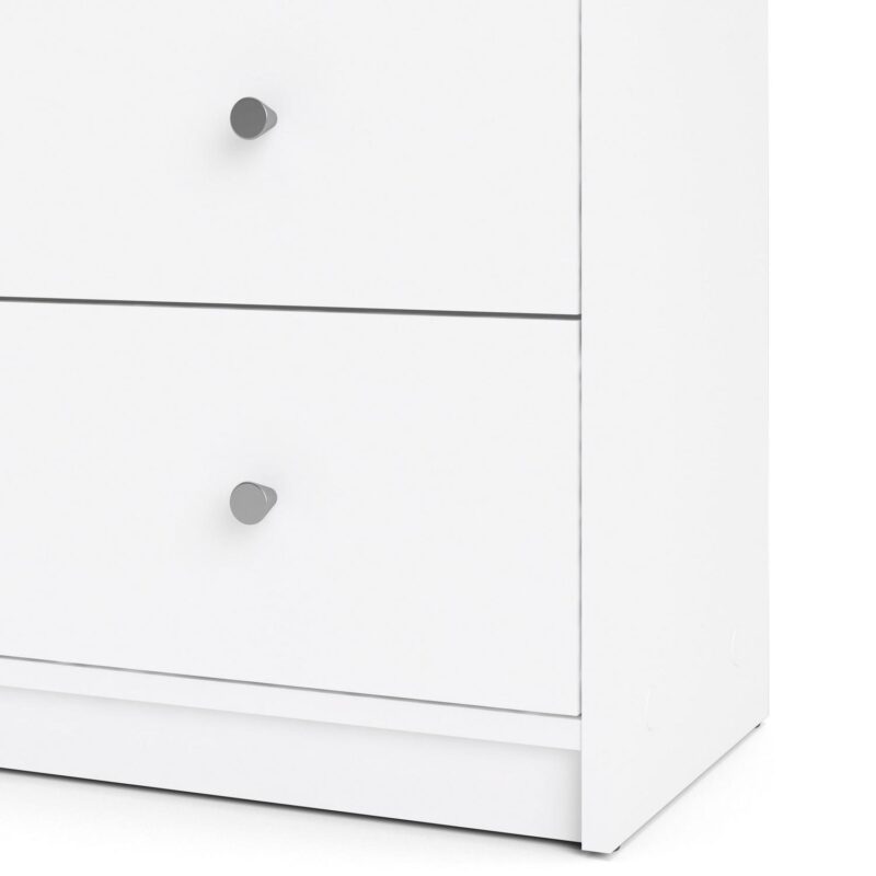 Tvilum Portland Contemporary 6 Drawer Double Dresser in White - Image 6