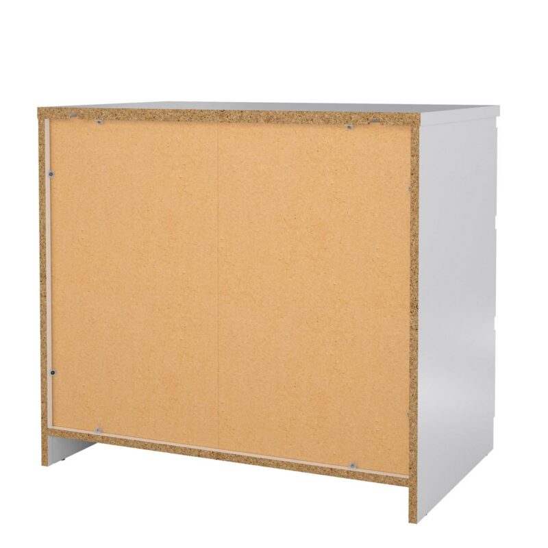 Tvilum Scottsdale 3 Drawer Chest Dresser for Adults, White High Gloss - Image 5