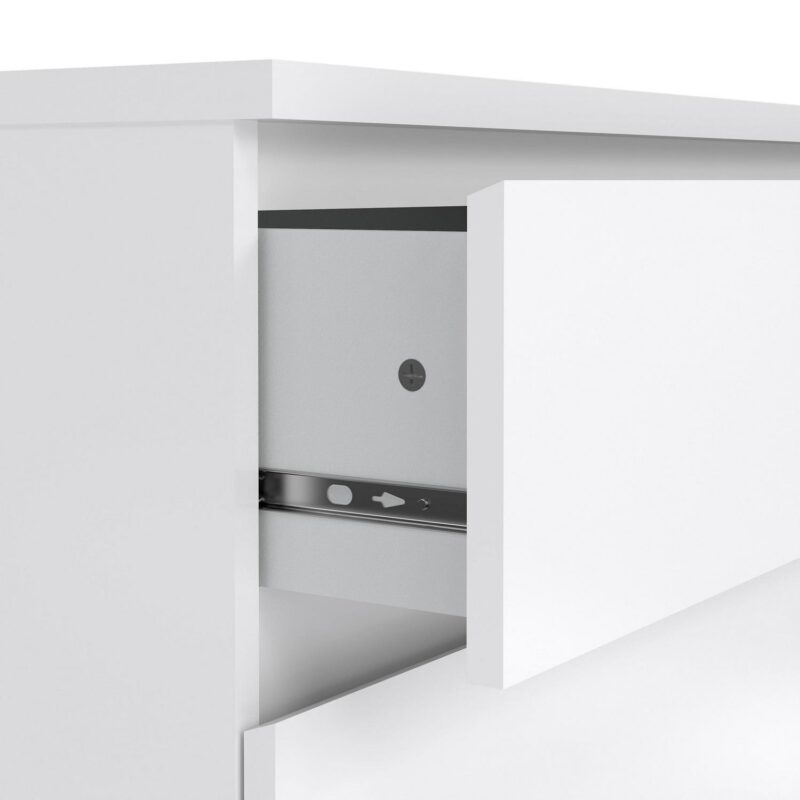 Tvilum Scottsdale 3 Drawer Chest Dresser for Adults, White High Gloss - Image 10