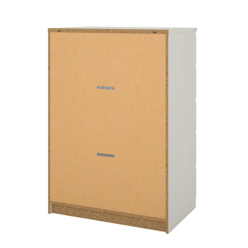 Tvilum Scottsdale 5 Drawer Chest Dresser for Adults, White Woodgrain - Image 2