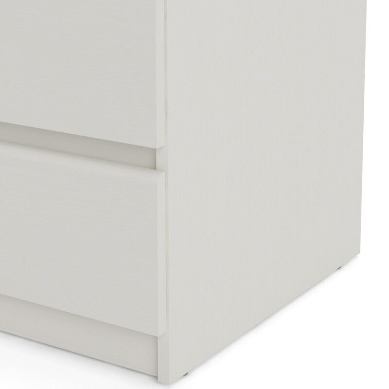 Tvilum Scottsdale 5 Drawer Chest Dresser for Adults, White Woodgrain - Image 3