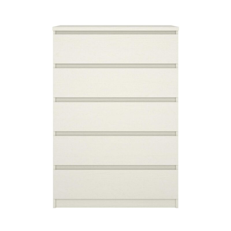Tvilum Scottsdale 5 Drawer Chest Dresser for Adults, White Woodgrain - Image 8