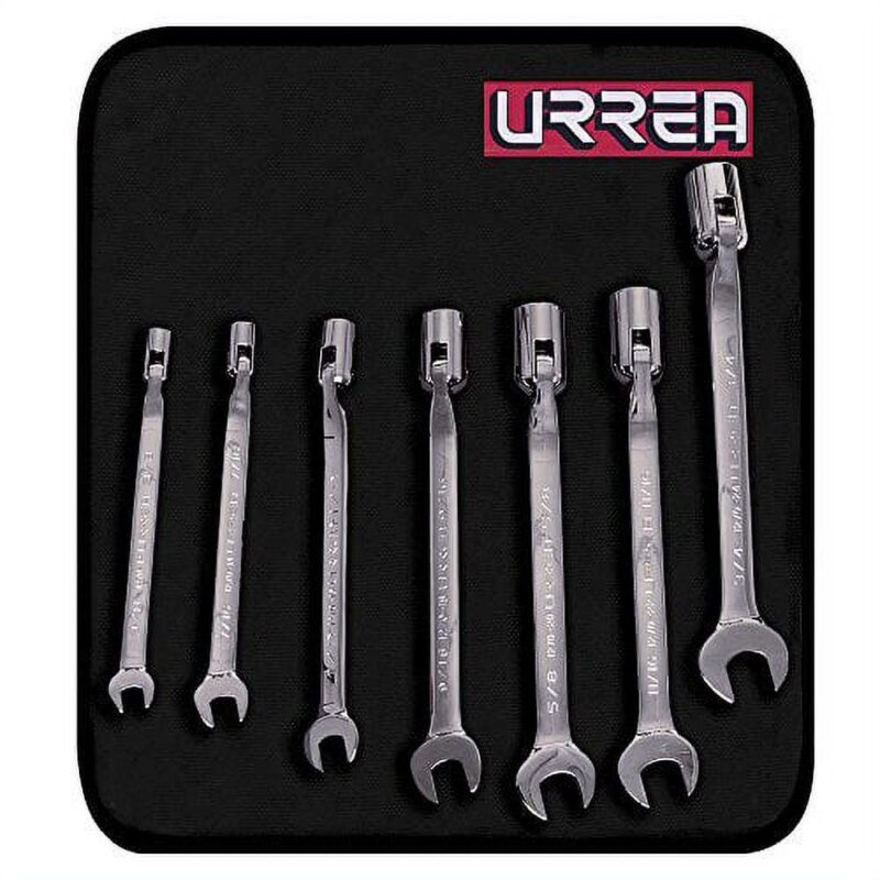 URREA SAE full-polished flex head wrench set, 7 pieces. - Image 2