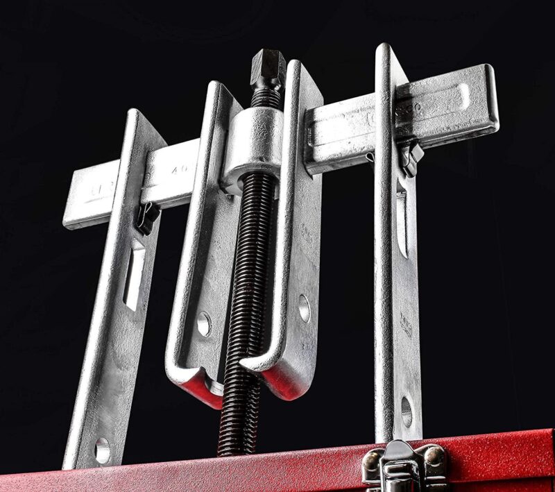 URREA Straight jaw puller with metal box, 15 pieces. - Image 2