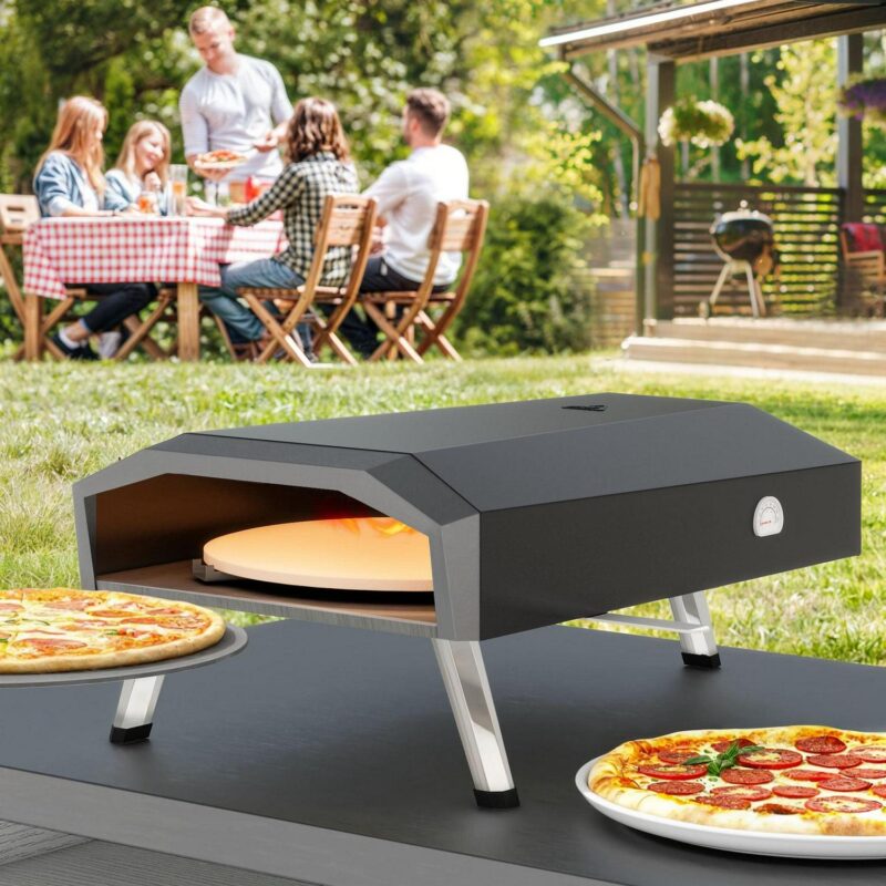 Uforic 13  Portable Propane Pizza Oven with Built-in Thermometer, Outdoor Gas Pizza Oven Maker with Rotating - Image 2