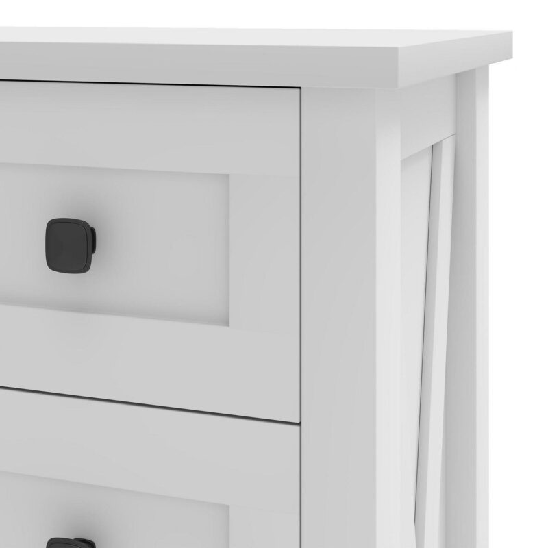 Uforic 5 Drawers Wood Dresser for Bedroom,Farmhouse Rustic Tall Chest of Drawers,with Power Outlets - Image 7