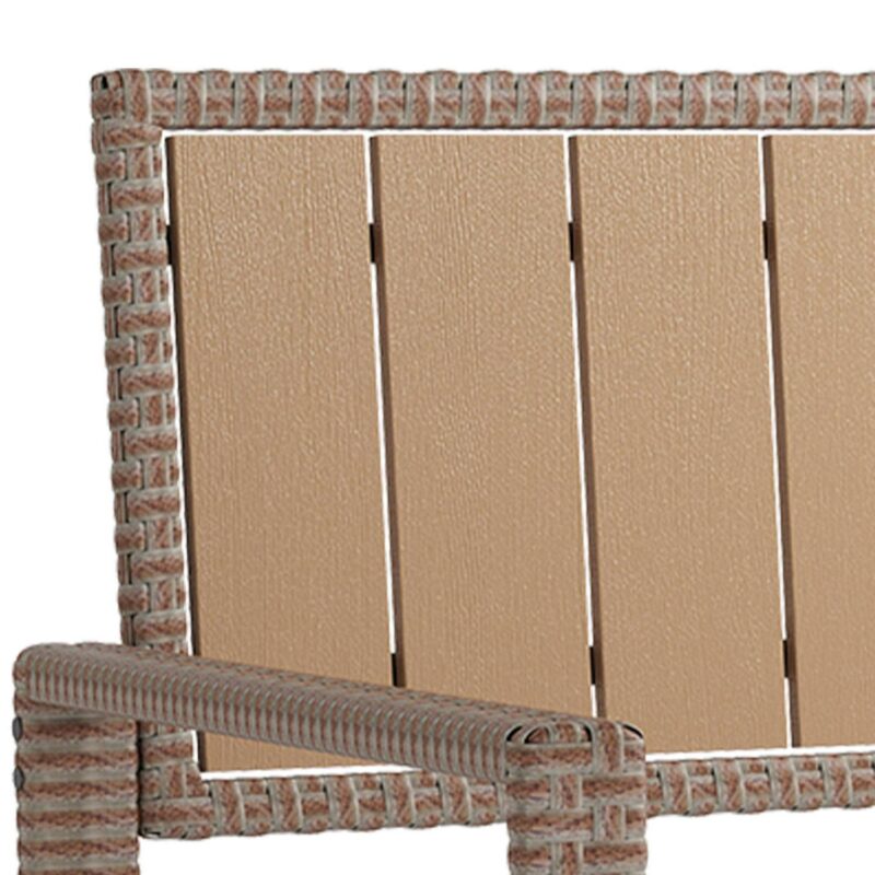 Uforic 70 Gallon Outdoor Storage Bench with Seat Cushion,All-Weather PE Rattan Patio Deck Boxes - Beige - Image 8