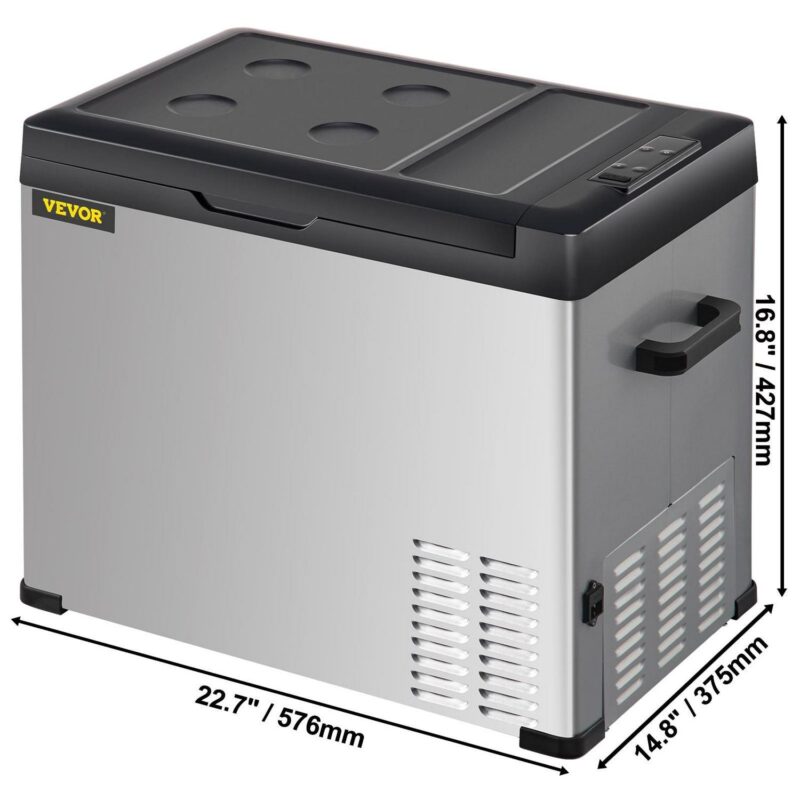 VEVOR Portable Car Refrigerator 42 Qt, 12V Portable Freezer with Single Zone, 12/24V DC and 110-240V AC Electric Cooler with -4a -68a Cooling Range, for Car Truck Vehicle RV Boat Outdoor and Home use - Image 8