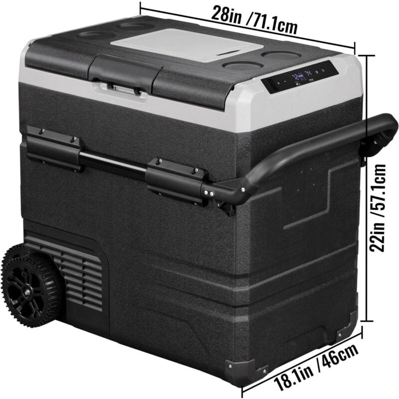VEVOR Touch Tools, Half Price 59 qt Deluxe Cooler App Control and Wheels, Black - Image 9