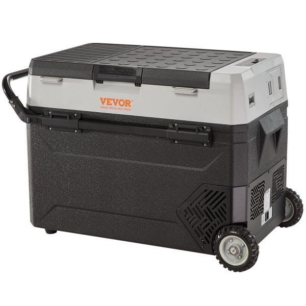 VEVOR Touch Tools, Half Price 59 qt Deluxe Cooler App Control and Wheels, Black