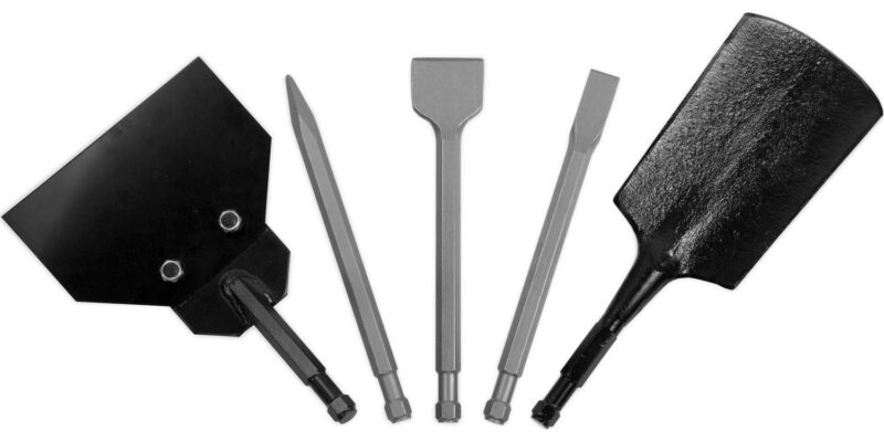WEN 5-in-1 Pneumatic Multi-Function Tool with Scraper, Shovel, and Chisel Attachments - Image 8
