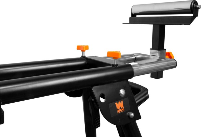 WEN Collapsible Rolling Miter Saw Stand with 3 Onboard Outlets - Image 5