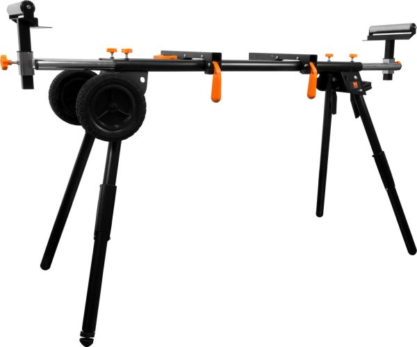 WEN Collapsible Rolling Miter Saw Stand with 3 Onboard Outlets