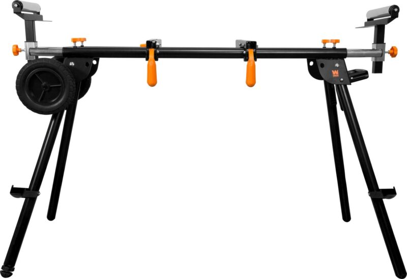WEN Collapsible Rolling Miter Saw Stand with 3 Onboard Outlets - Image 4