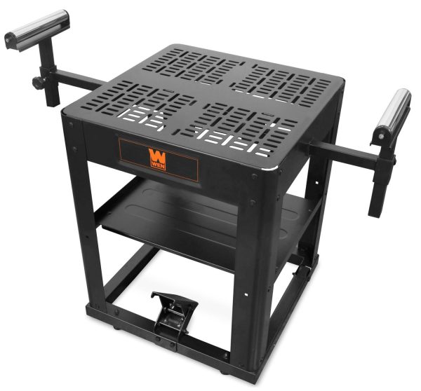 WEN Products MSA658T Multi-Purpose Rolling Planer and Miter Saw Tool Stand with Extension Rollers